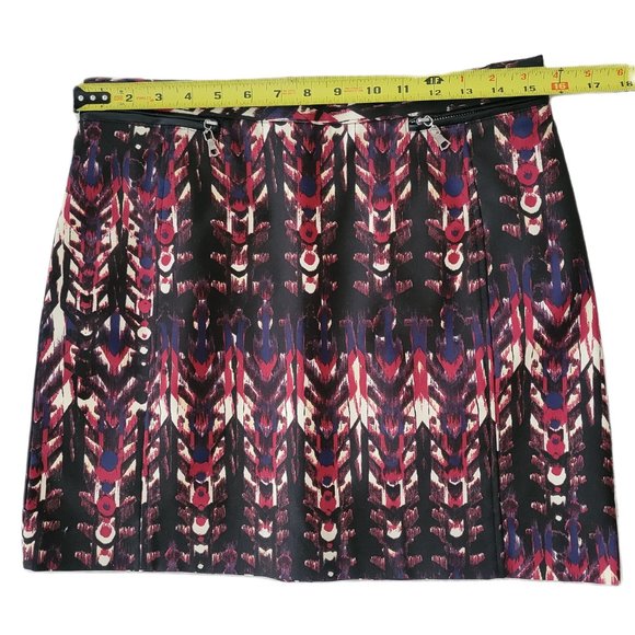 H&M Casual Women's Mini Skirt NEW Size 10 Black Red Blue - Picture 7 of 8